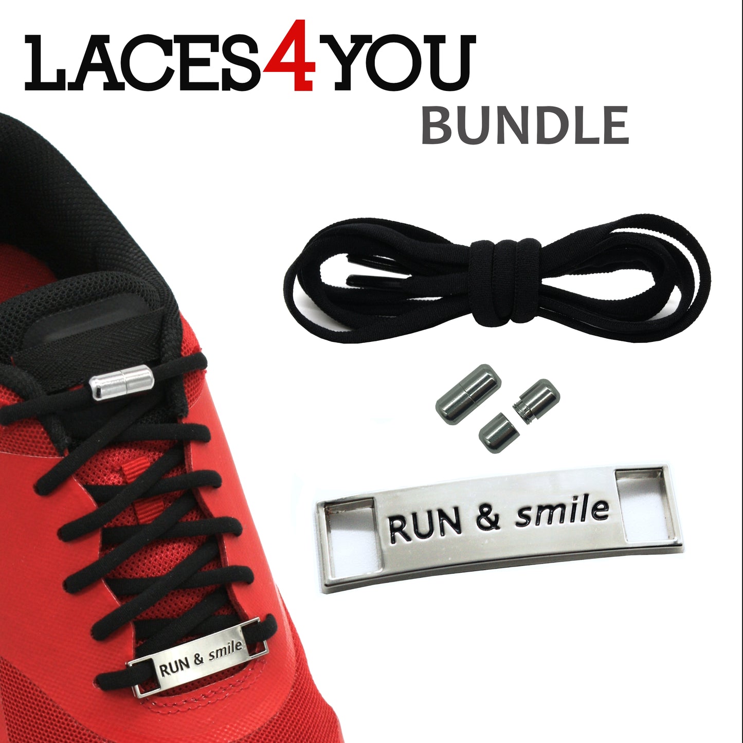 Bundle Charm & elastische Schnürsenkel
